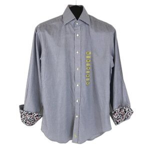 Tailorbyrd Button Up Dress Shirt Men's Small Cotton Long Sleeve Business Casual